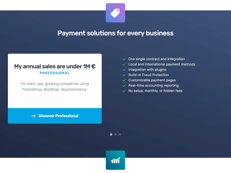 Product Offer front gradient marketing payment ui ux