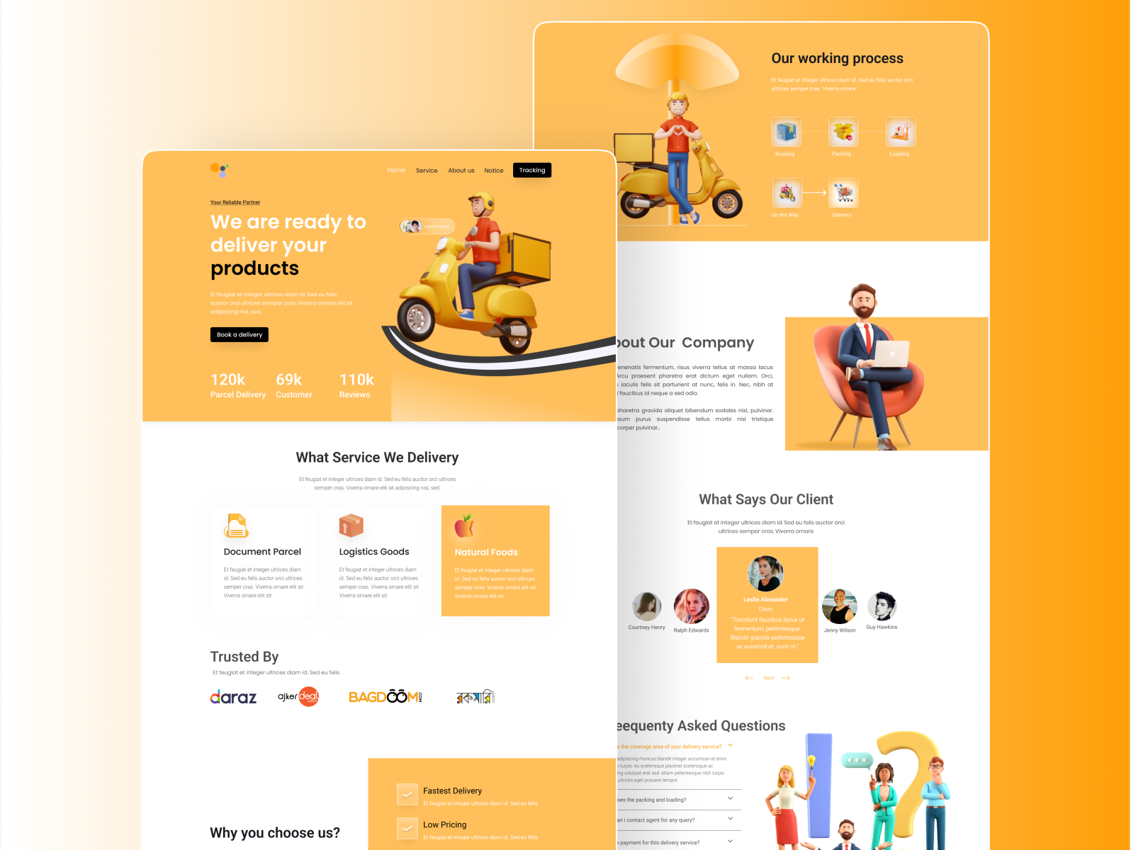 delivery-website-by-siddika-akhter-on-dribbble