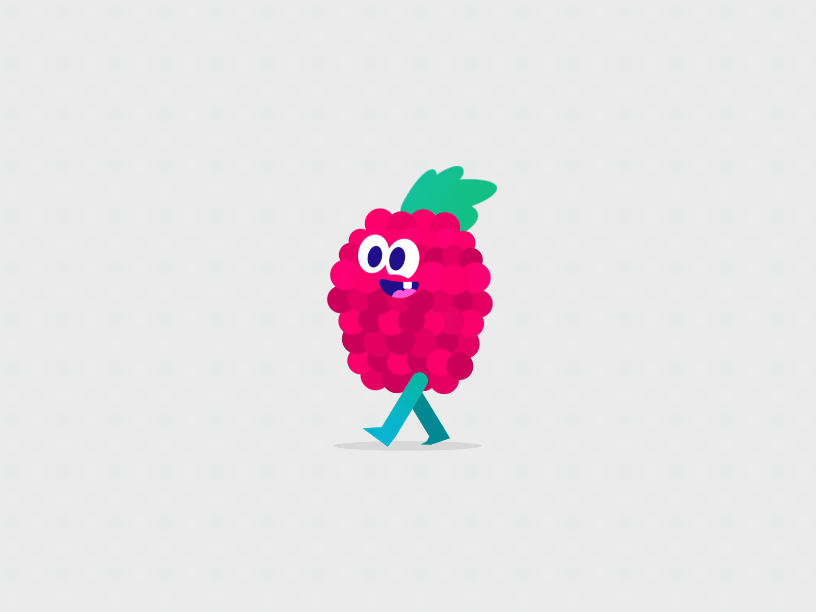 The Berry Walk 2d 2d animation animation berry character character animation characterdesign design gif grape illustration thelittlelabs