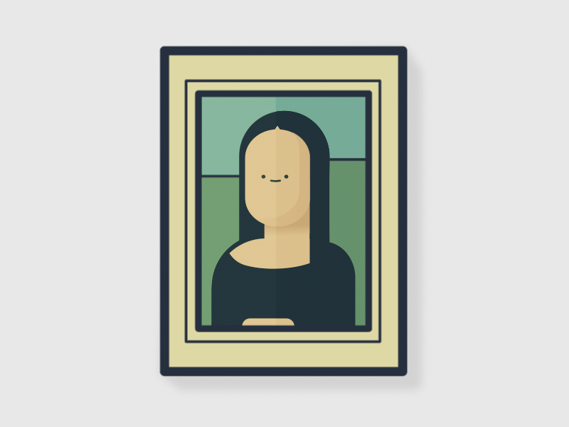 Mona Lisa 2d animation animation clasificar da vinci gif leonardo mona lisa painting