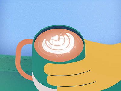 Making Coffee Art animation character animation character design coffee coffee art illustration latte latteart thelittlelabs