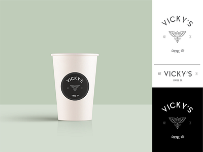 Vicky's Coffee Logo Concept