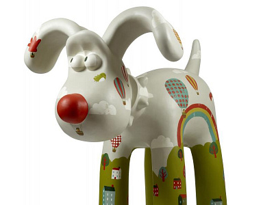 Hullaballoon bristol charity paint sculpture wallace and gromit