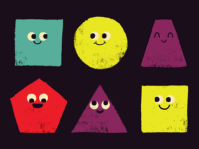 Lets All Get Along colours fun love peace shapes