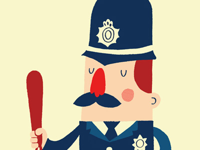 'Ello, 'ello, 'ello! bobby british illustration jubilee vintage