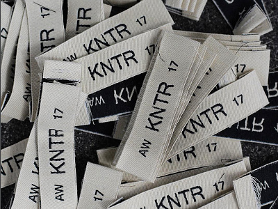 KNTR Labels brand branding design fashion illustrator type