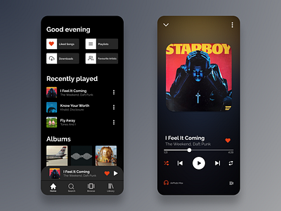 DailyUI 009 app design dailyui mobile music app music player music player app ui ui design uiux ux ux design