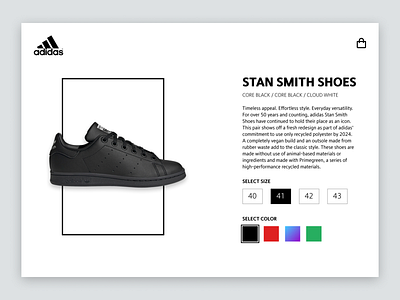 DailyUI 33 - Customize Product adidas customize customize product dailyui design minimal product shoes stan smith ui ui design ux web web design website