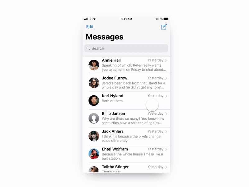 Incoming Call Concept animation call concept design interaction invision studio iphone ui ux