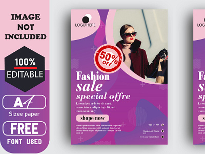 Fashion flyer design