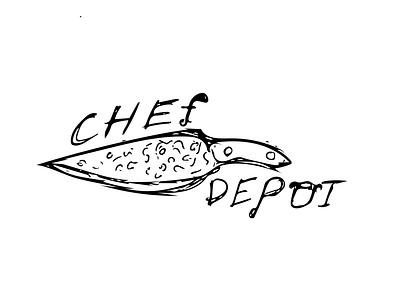 Chef Depot chef company logo design ilustration kitchen logo