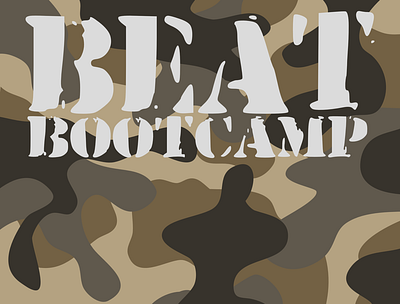 Beat Bootcamp Ebook Artwork book artwork camo design ebook cover graphic art graphic design original design vector