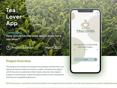Tea App UI/UX Case Study
