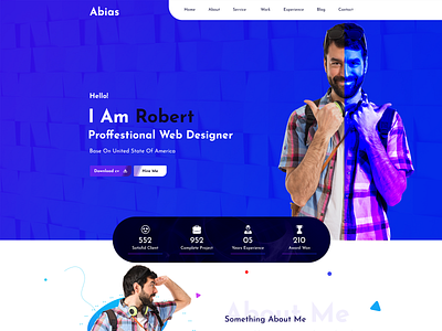 Abias Portfolio Template Design Part 2 clean design portfolio portfolio website ui ui ux ux web deisgn