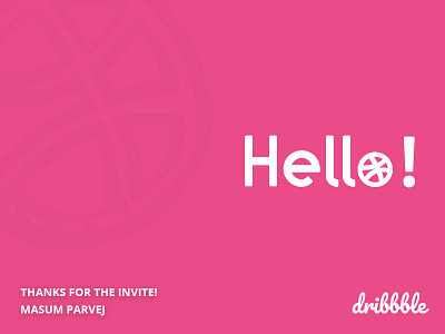 Dribbble Debut Shot.