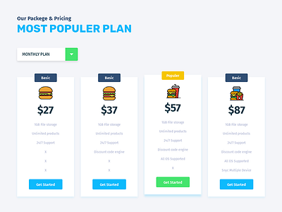 Hostro Pricing Plan Design For Hosting Company