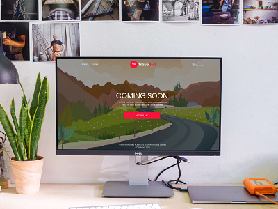 Coming Soon Landing Page UX Design