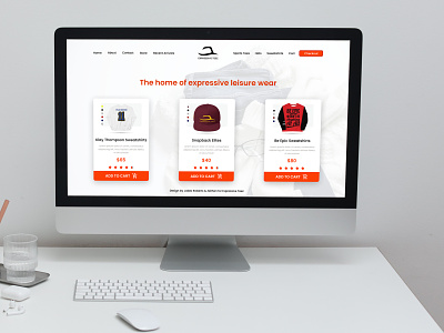 Clothing Store Landing Page UI UX Design adobe xd app design design ecommerce website figma ux ux design ux designer web design wordpress