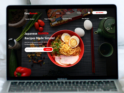 Japanese Ramen Restaurant & Blog Design