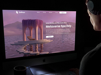 Web 3.0 Event Landing Page - Metaverse Spa Day