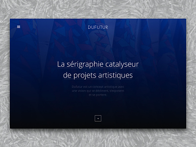 Dufutur Home drubbbler full screen homepage landing page layout texture web website