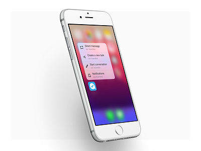 Azendoo — 3D Touch 3d touch ios iphone mobile quick actions