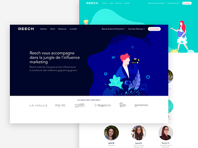 Reech – Landing pages homepage illustrations landing pages layout ui web website