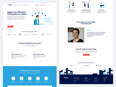 Flatsy : Homepage 🔑 homepage illustrations landing page layout website