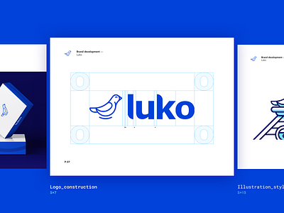 Luko : Branding 🐦 brand system brandbook branding guidelines identity logo styleguides
