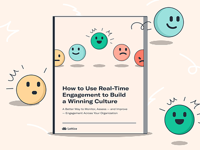 Lattice: Build a Winning Culture eBook 📓 ebook ebook cover emojis emotions illustration smileys