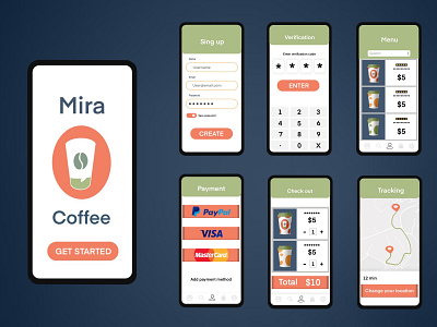 Mobile ui/ux design coffee coffee ui design mobile app design mobile ui design mobile ux design uiux design