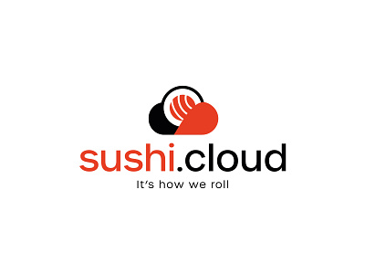 sushi.cloud cloud design graphic design logo sushi