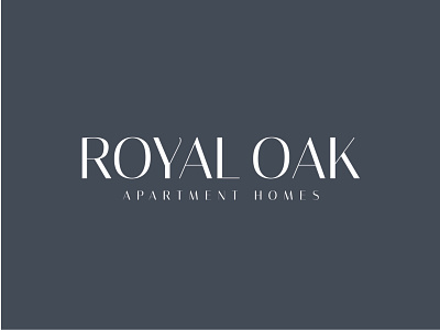 Royal Oak apartment design graphic design house logo real estate