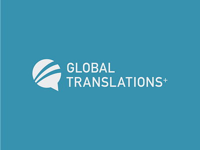 Global Translations+ Logo blue logo logo logomark speak talk translation translations