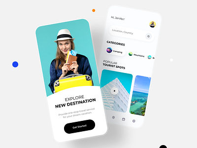 Travel Concept App app design ios mobile app travel mob ui