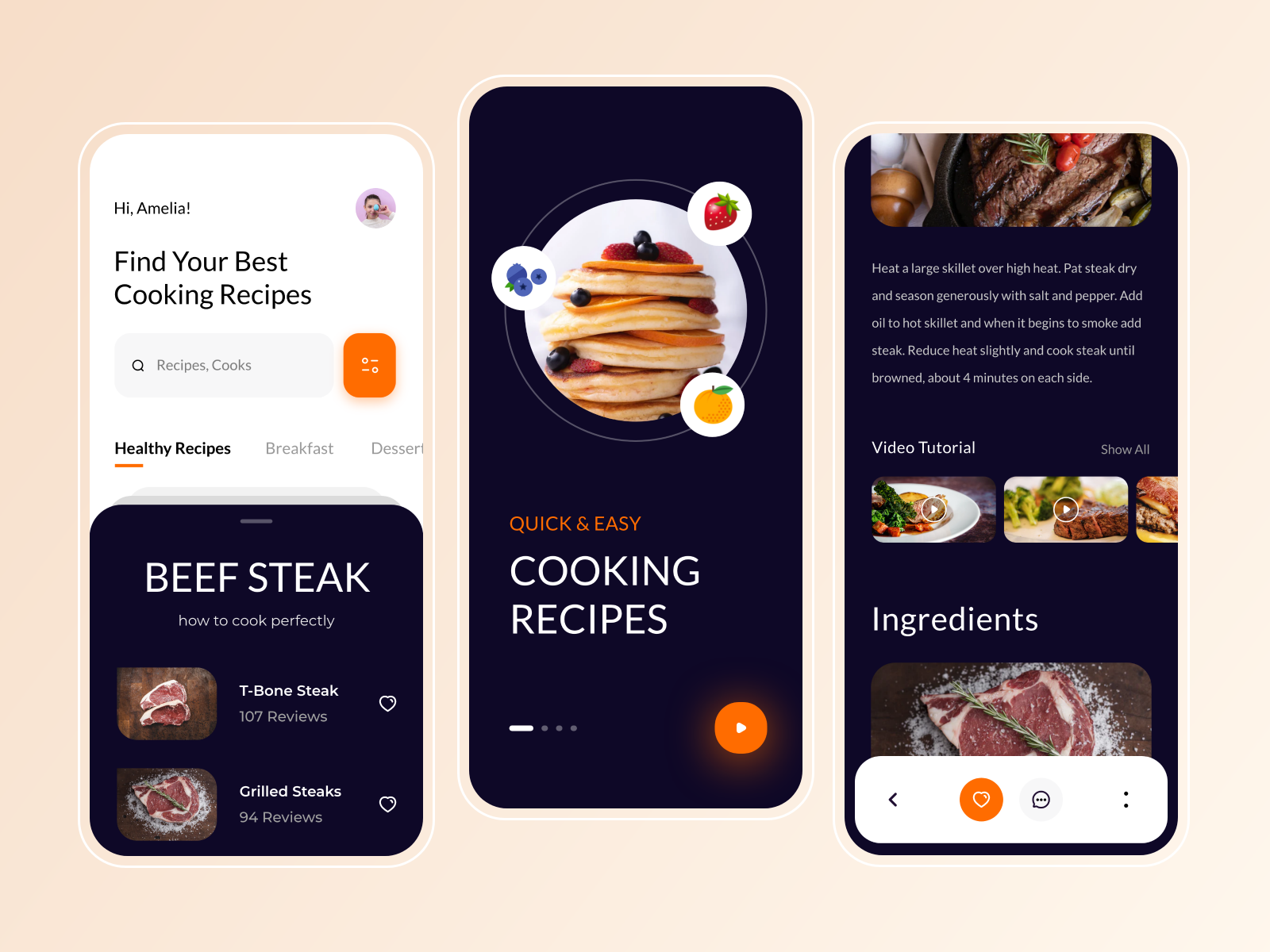 Food Recipe Concept by Iqbal Hossain on Dribbble