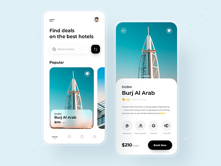 Hotel Booking App by Iqbal Hossain on Dribbble