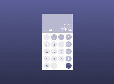 #DailyUI Challenge004 - Calculator calculator challenge dailyui design ui