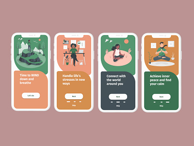 Wind Down Onboarding Screens