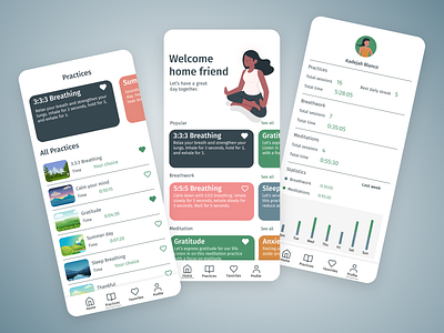 Meditation App Design