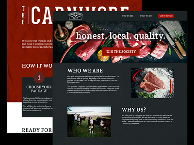 Farm to Table Landing Page UI Design branding design farm to table food homepage landing page ui uidesign web design website design