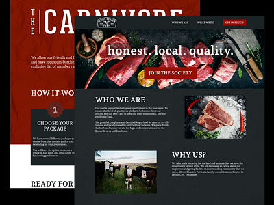 Farm to Table Landing Page UI Design