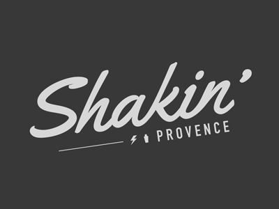 Shakin Provence logo logotype pushaune typo typography