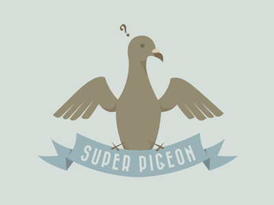 Super Pigeon Colo illustration pigeon pushaune super