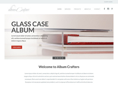 AlbumCrafters Redesign clean website