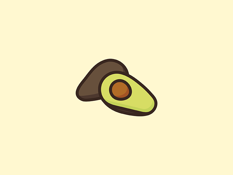 Avocado illustration avocado
