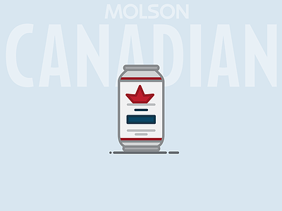 Beer Can #2: Molson Canadian Lager beer beer can canada canadian illustration lager molson