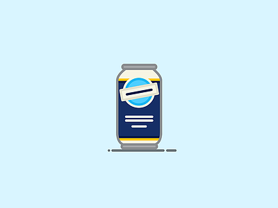Beer Can #4: Blue Moon ale beer beer can blue moon bottle illustration lager wheat