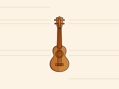 Ukulele art guitar hawaii icon illustration lines abstraction music uke ukulele vector