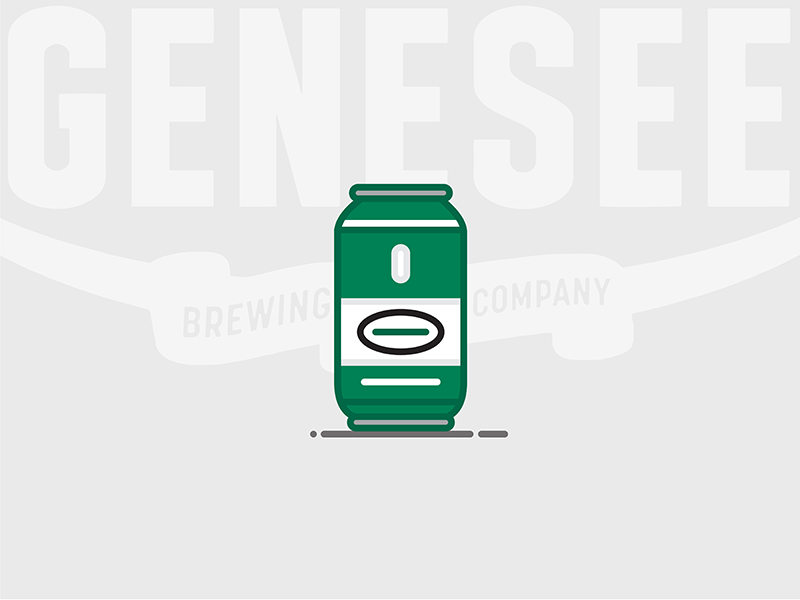 Beer Can #5: Genesee Cream Ale new york cream ale ale bottle lager genesee beer can beer illustration